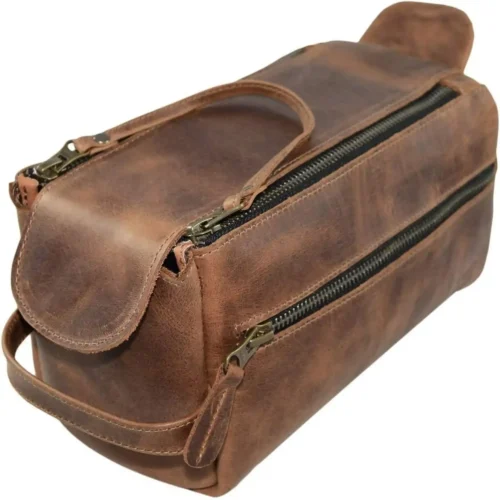 Leather Toiletry Bag - SAINTSTAG