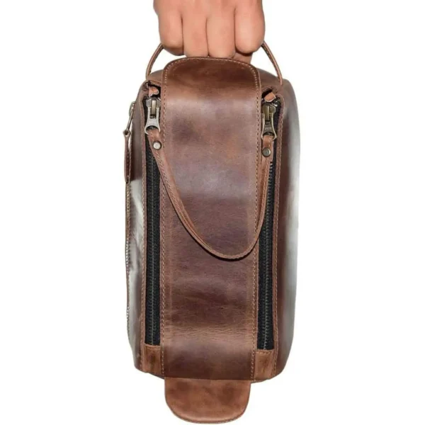 Leather Toiletry Bag - SAINTSTAG
