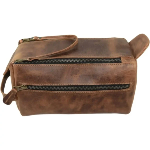 Leather Toiletry Bag - SAINTSTAG