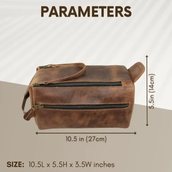Leather Toiletry Bag - SAINTSTAG