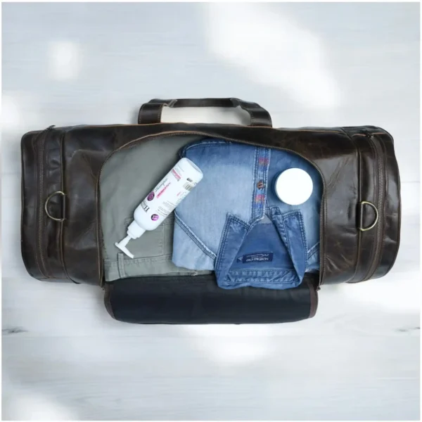 Leather Duffle Bag - SAINT STAG