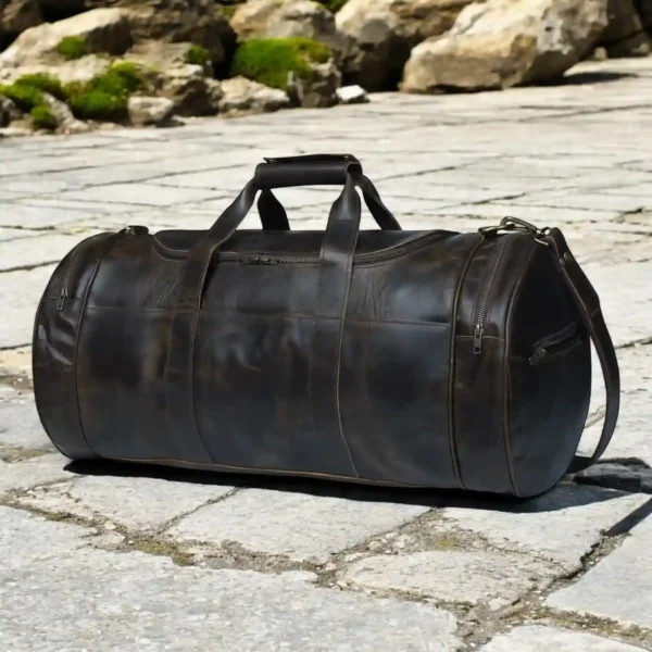 Leather Duffle Bag - SAINT STAG