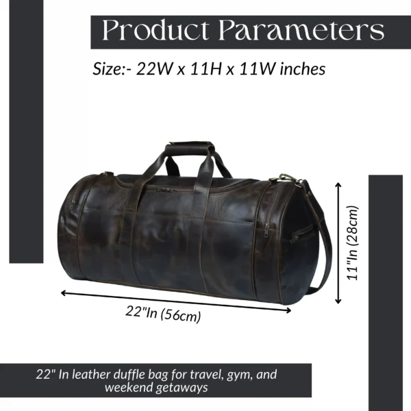 Leather Duffle Bag - SAINT STAG