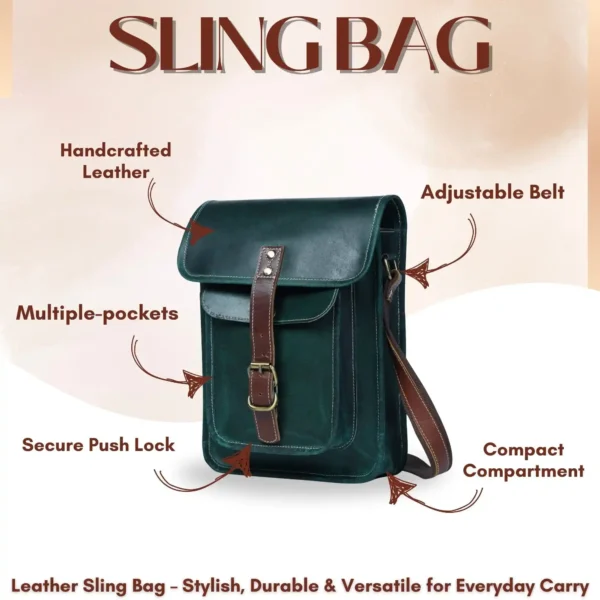 Leather Sling Bag - SAINT STAG