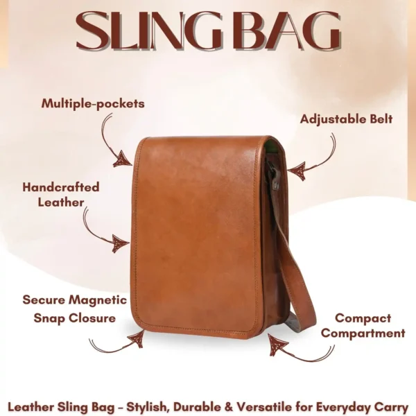 Leather Sling Bag - SAINT STAG
