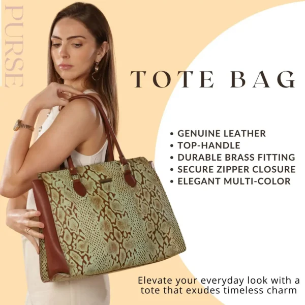 Leather Tote Bag - SAINT STAG