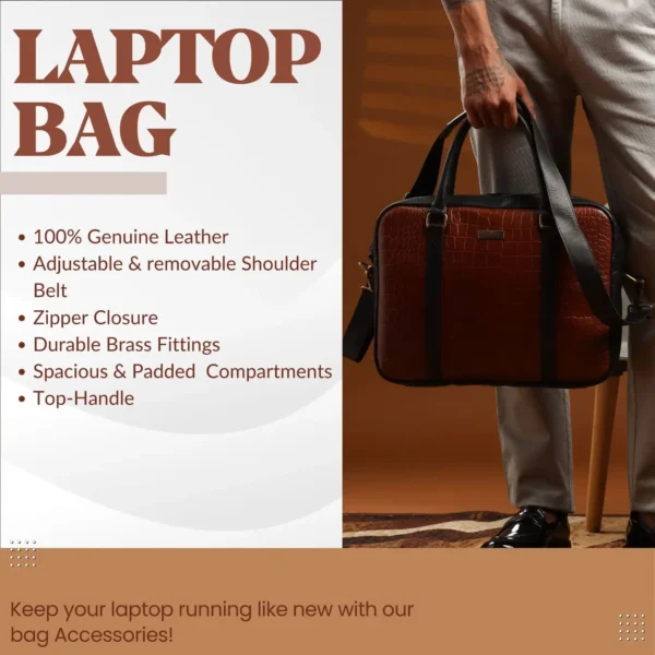 Leather Messenger Bag - SAINT STAG