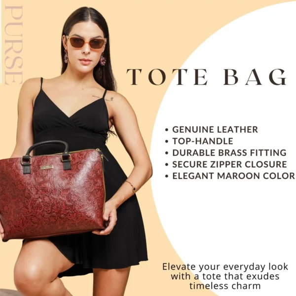 Leather Tote Bag - SAINT STAG