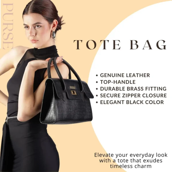 Leather Tote Bag - SAINT STAG