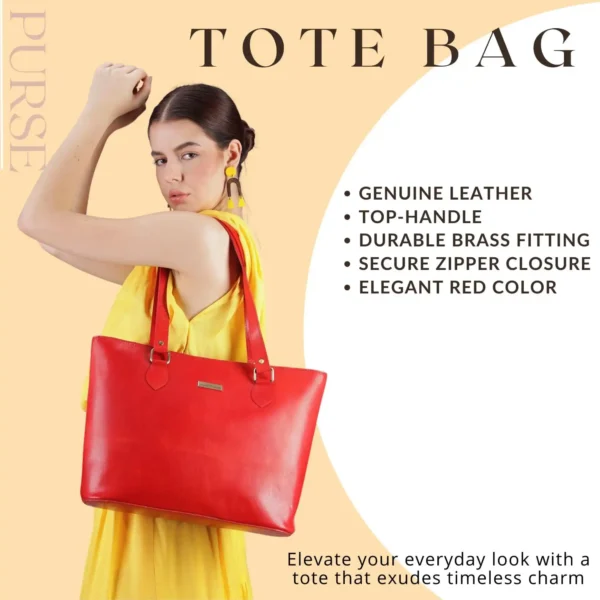 Leather Tote Bag - SAINT STAG