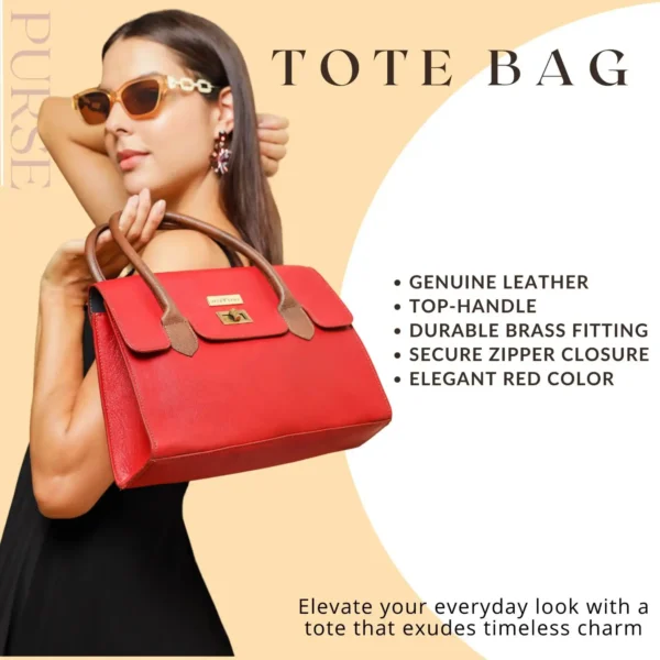 Leather Tote Bag - SAINT STAG