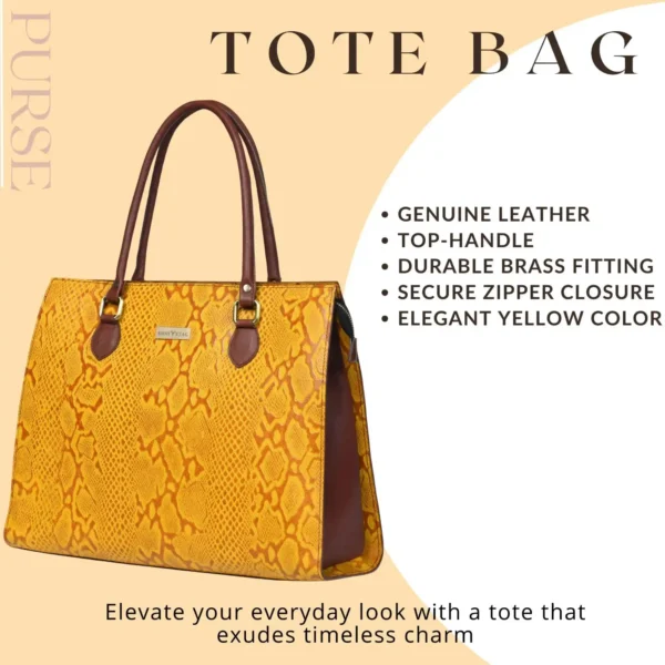 Leather Tote Bag - SAINT STAG