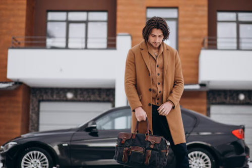 Luxury Leather Duffle Bag