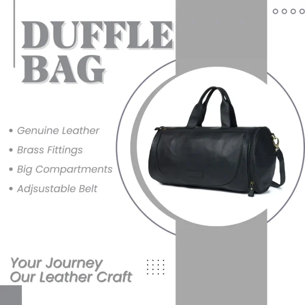 Leather Duffle Bag - SAINT STAG