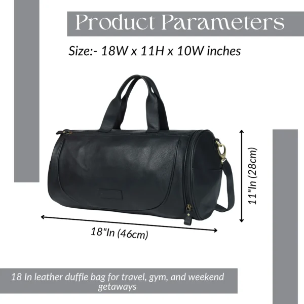Leather Duffle Bag - SAINT STAG