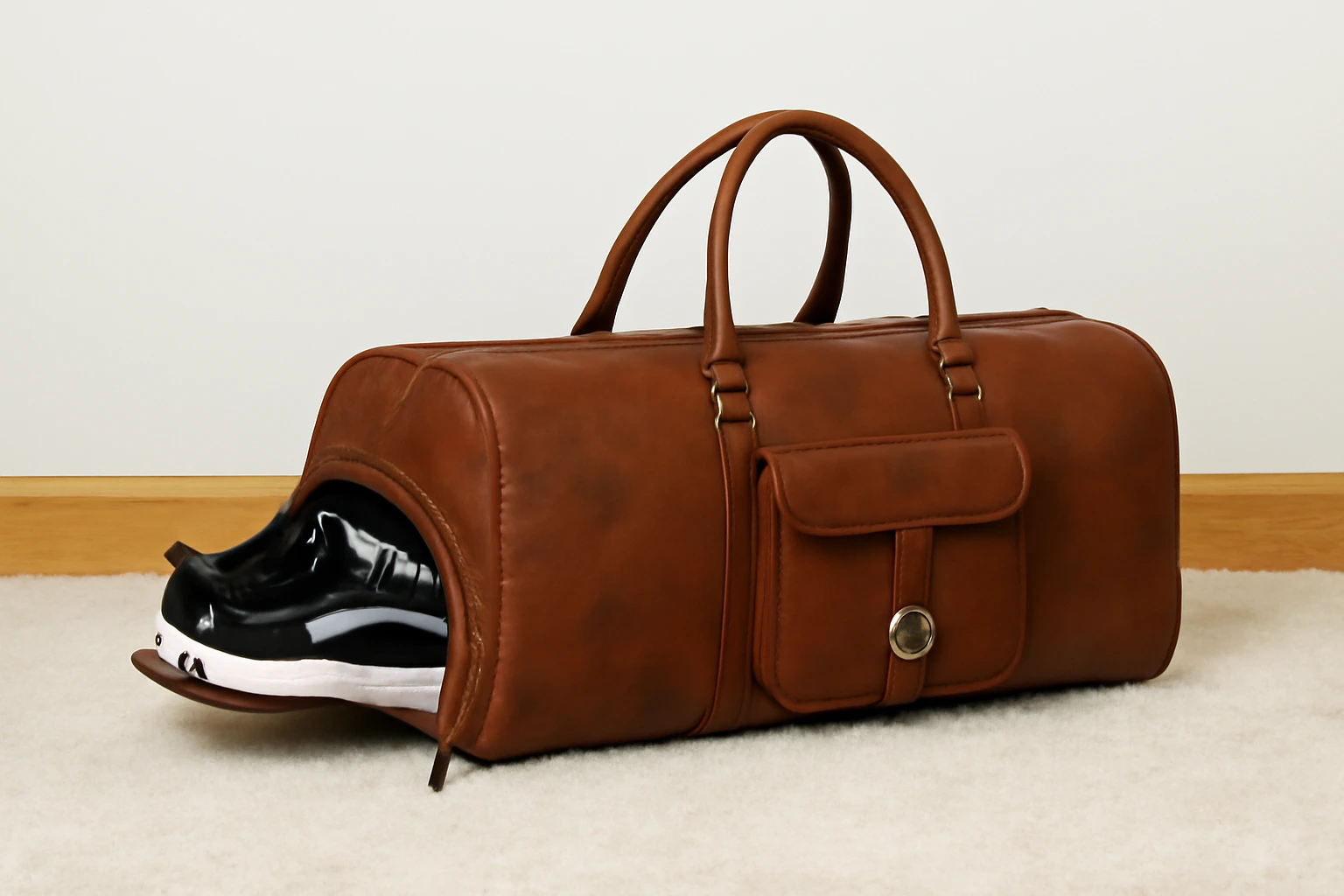 Travel Carrier Leather Duffle Bags