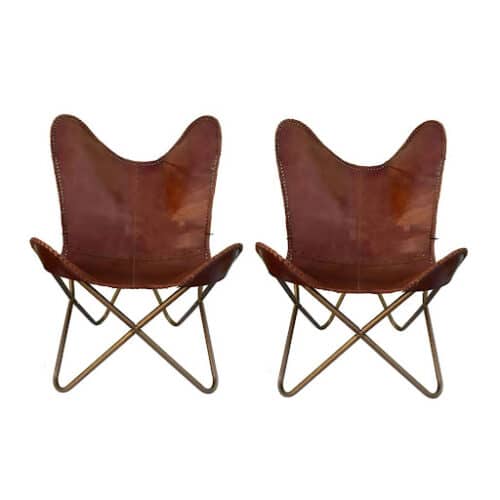 Retro Luxe Leather Chair Covers