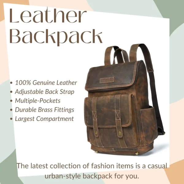Leather Backpack - SAINT STAG