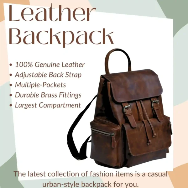 Leather Backpack - SAINT STAG