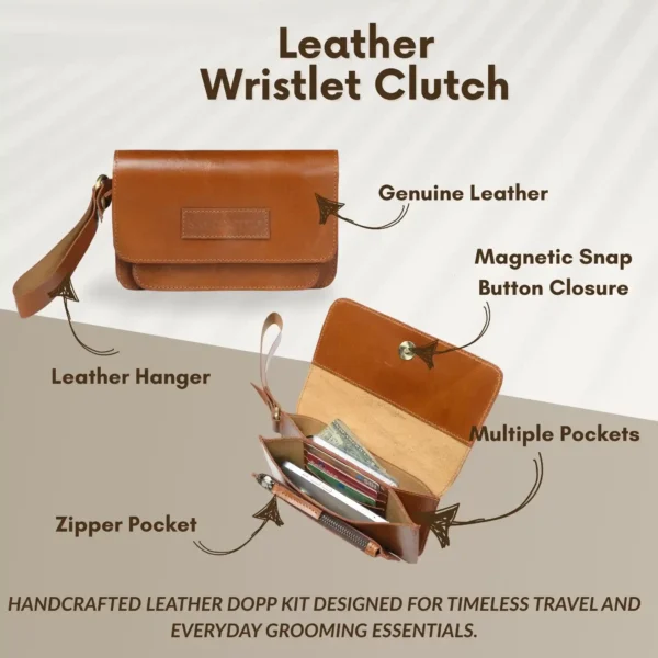 Leather Clutch - SAINTSTAG