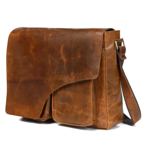 Leather Messenger Bag - SAINT STAG