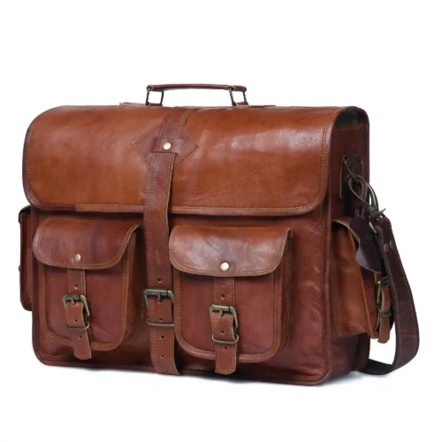 Leather Messenger Bag - SAINT STAG
