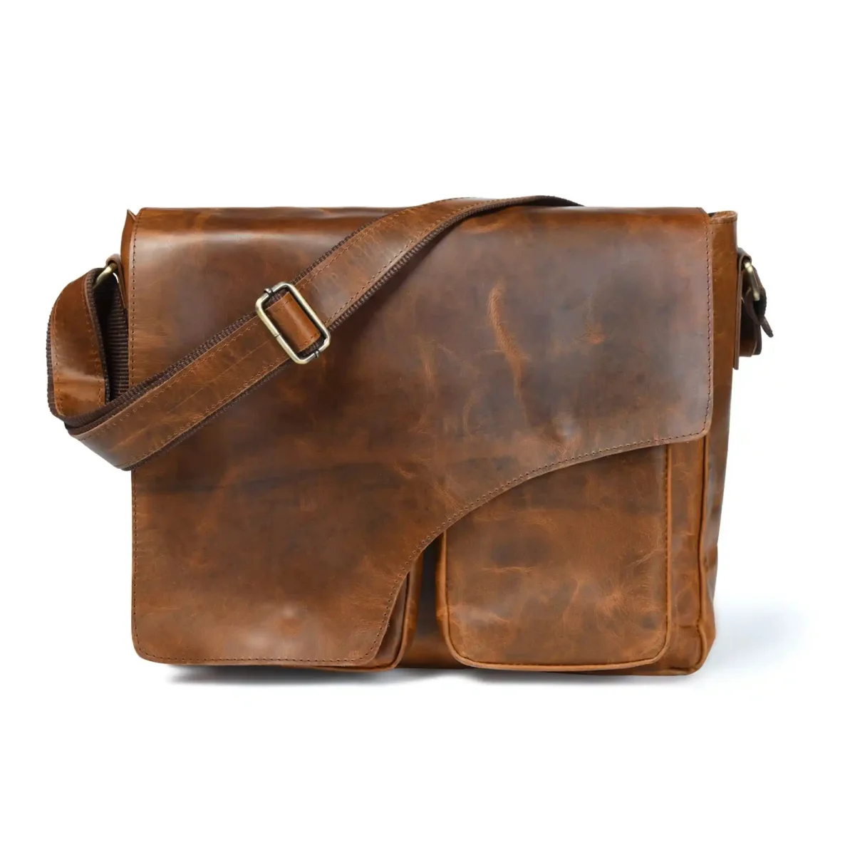 Leather Messenger Bag - SAINT STAG