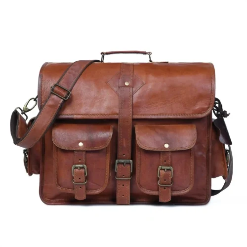 Leather Messenger Bag - SAINT STAG