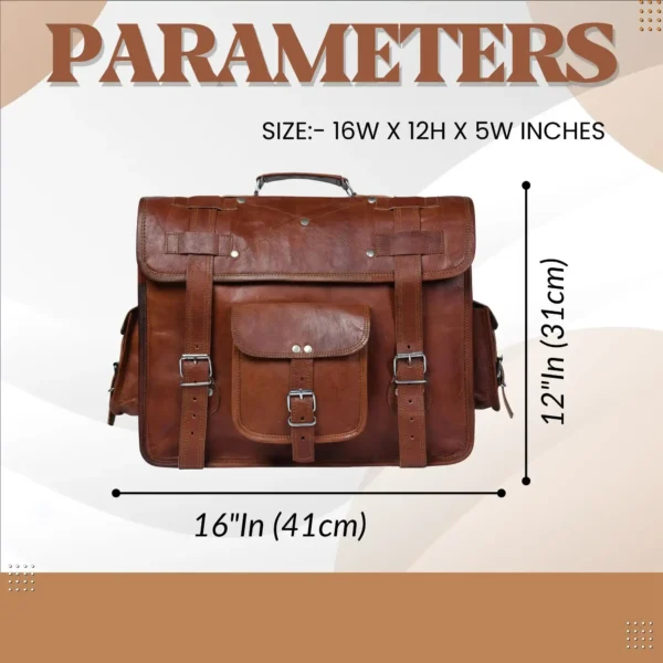 Leather Messenger Bag - SAINT STAG