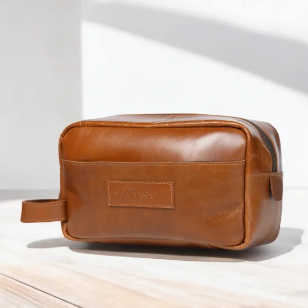 Leather Toiletry Bag - SAINTSTAG