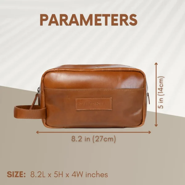 Leather Toiletry Bag - SAINTSTAG
