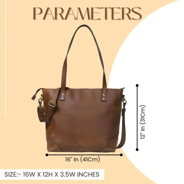 Leather Tote Bag - SAINT STAG