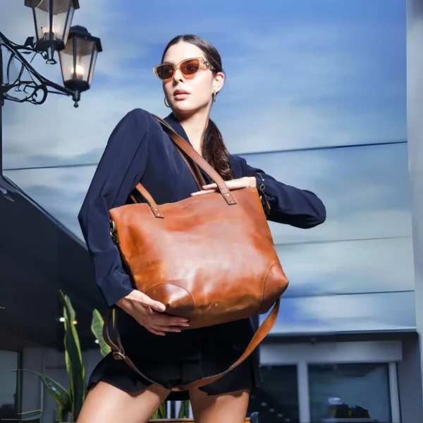 Leather Tote Bag - SAINT STAG