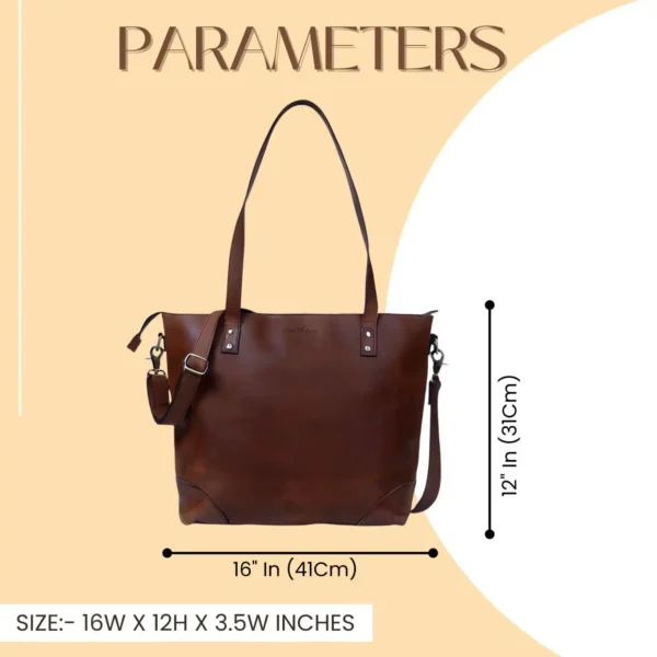 Leather Tote Bag - SAINT STAG