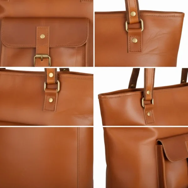 Leather Tote Bag - SAINT STAG