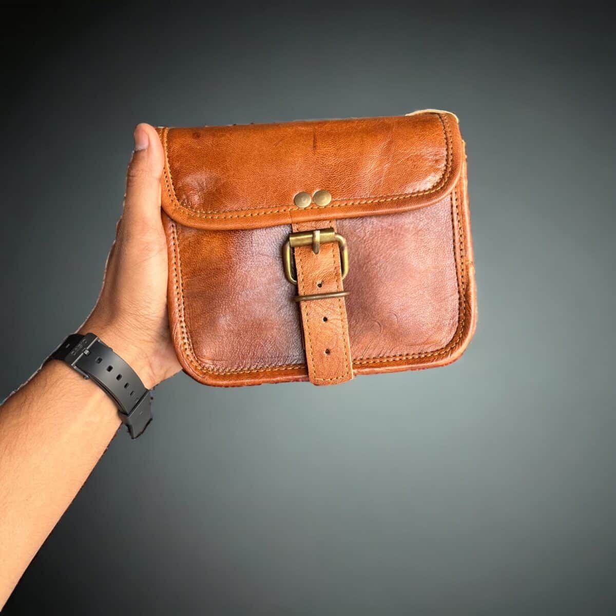 leather sling bags for men