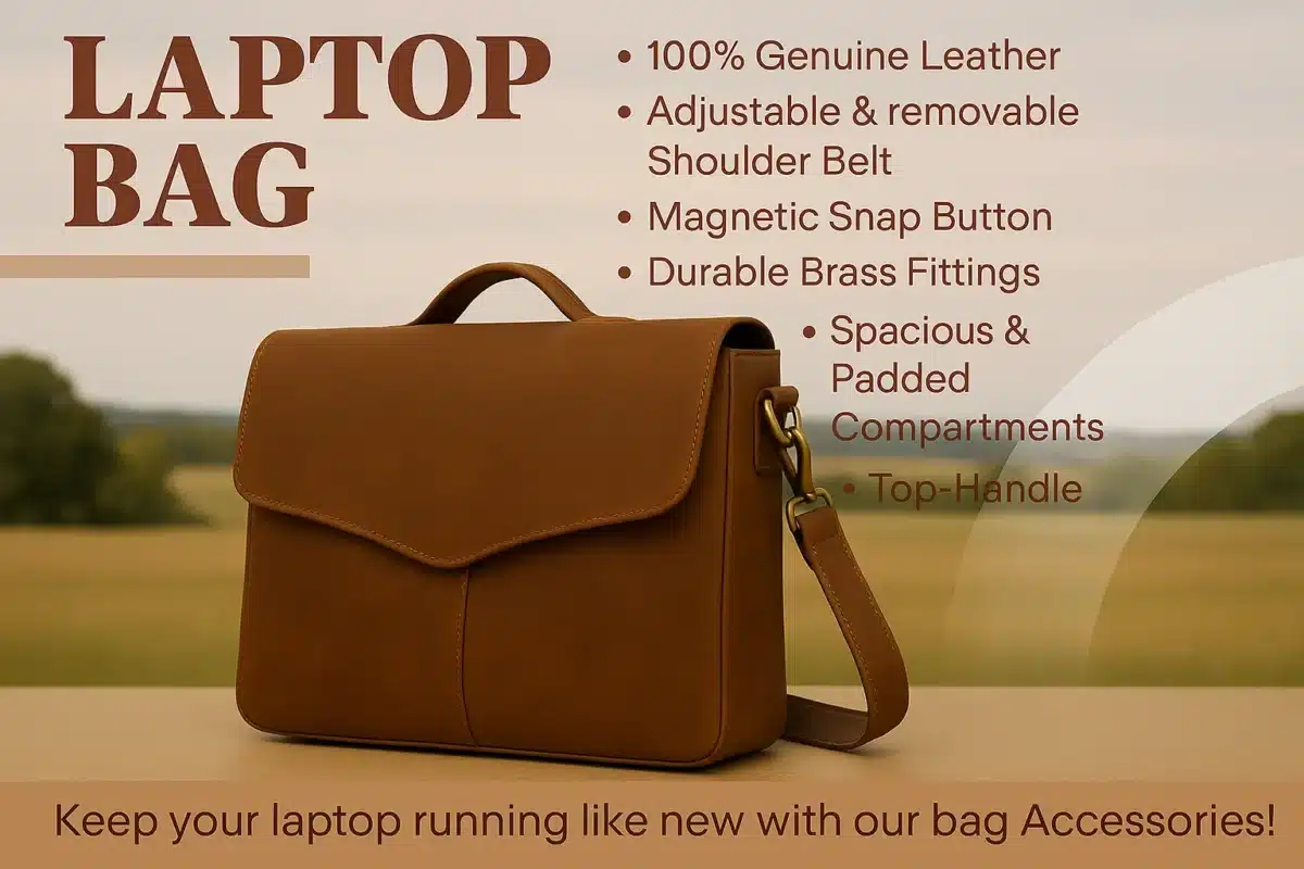 Power Dressing 101: Accessories That Complete Your Look – leather laptop bag men