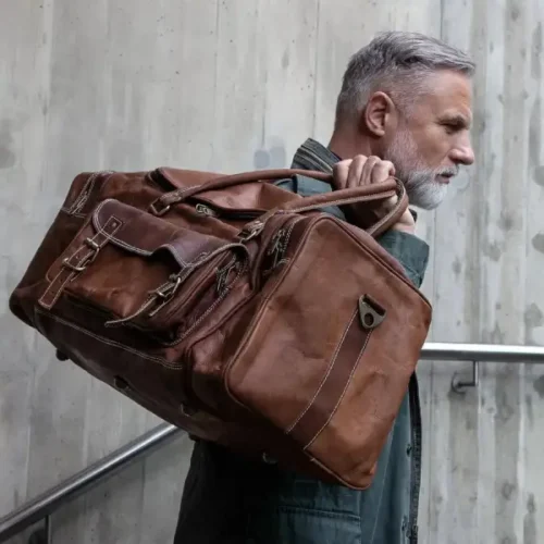 Leather Duffel Bag