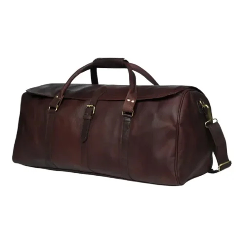 Vintage Leather Duffle Bag
