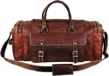 leather dufle bag
