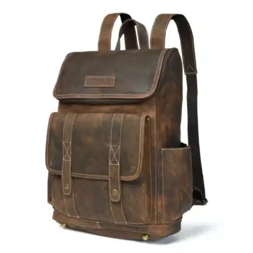leather backpack saintstag