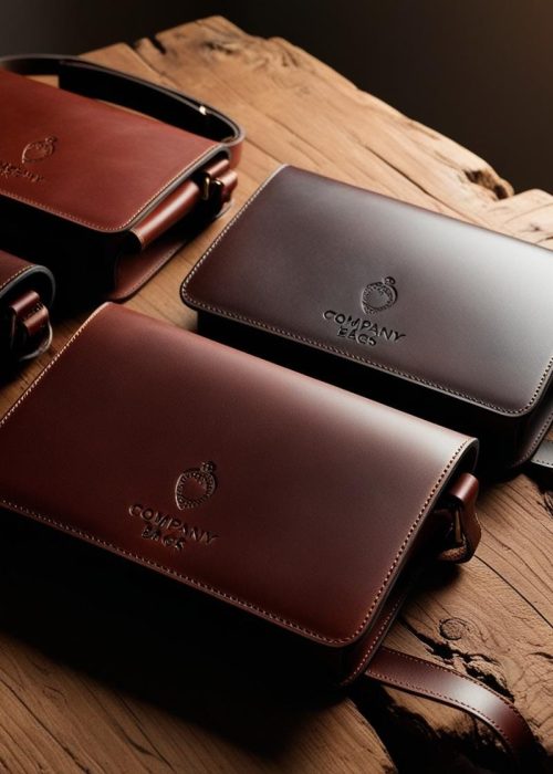 Leather bags engraved with some company name Leather bags engraved with some company name